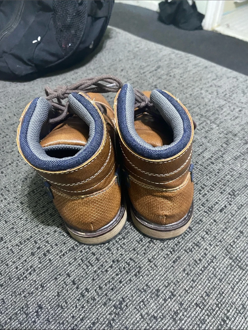 Brown Boy’s Lace-Up Casual Boots